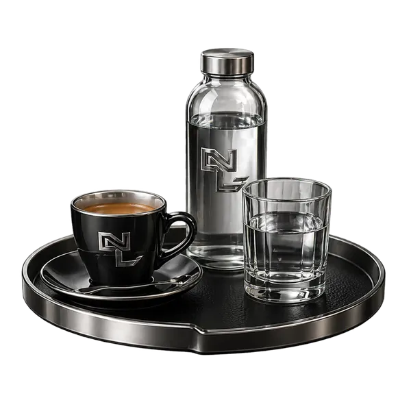 Bebida de cortesía: café o agua